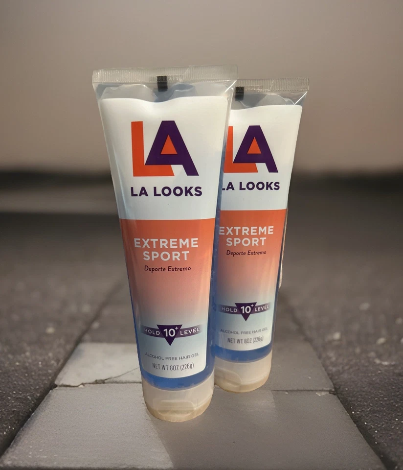 Pacote com 2 tubos de gel L.A. Looks™ Extreme Sport Styling 8 oz. cada sem álcool - Imagem 1 de 1
