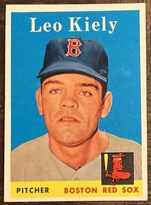 1958 TOPPS # 204 LEO KIELY OF THE BOSTON RED SOX NM CONDITION - Picture 1 of 2