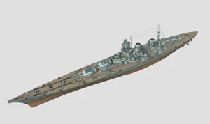 3D gedruckte Bausätze 1/700 Deutsches Schlachtschiff Hannover (voller Rumpf/Wasserlinie) - Bild 1 von 10