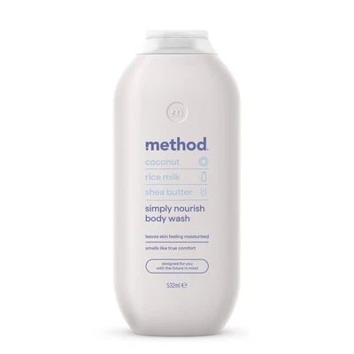 Method Body Wash Simply Nourish Shower Gel Coconut Rice Milk And Shea Butter ...