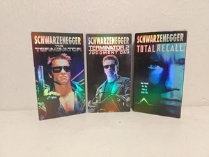 Arnold Schwarzenegger Artisan VHS Collection Terminator 1 & 2, Total Recal - Picture 1 of 3