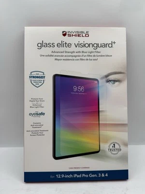 ZAGG (Glass Elite VisionGuard+) Screen for iPad 12.9inch iPad Pro Gen. 3 & 4 - Image 1 of 4