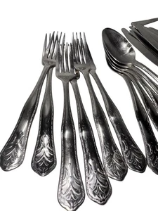 Royal Doulton Platinum Elegance 18/10 Flatware Set Of 28 Pieces - Picture 1 of 8