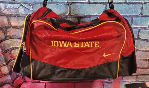 Nike Iowa State Cyclones Training Duffel Work Out Athletic Bag with Straps Cover