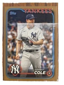 2024 Topps Series 1 - Gold #100 Gerrit Cole /2024 - Picture 1 of 2