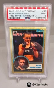 Rose Namajunas 1983 1/1 Superfractor 2018 Topps UFC Chrome PSA 9 como nuevo - Imagen 1 de 4