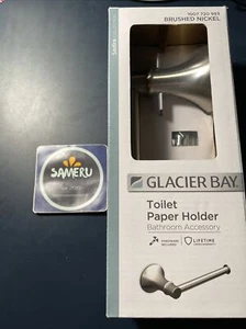 NEU GLACIER BAY TOILETTENPAPIERHALTER BADEZIMMER GEBÜRSTET NICKEL 1007720983 SADIRA - Bild 1 von 7