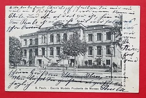 AK SAO PAULO Brasilien 1897 Escola Modelo Prudente de Moraes Schule ( 30882 - Bild 1 von 2