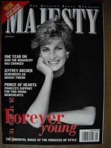 Majesty Magazine August 1998 Princess Diana Black & White Cover - Bild 1 von 8