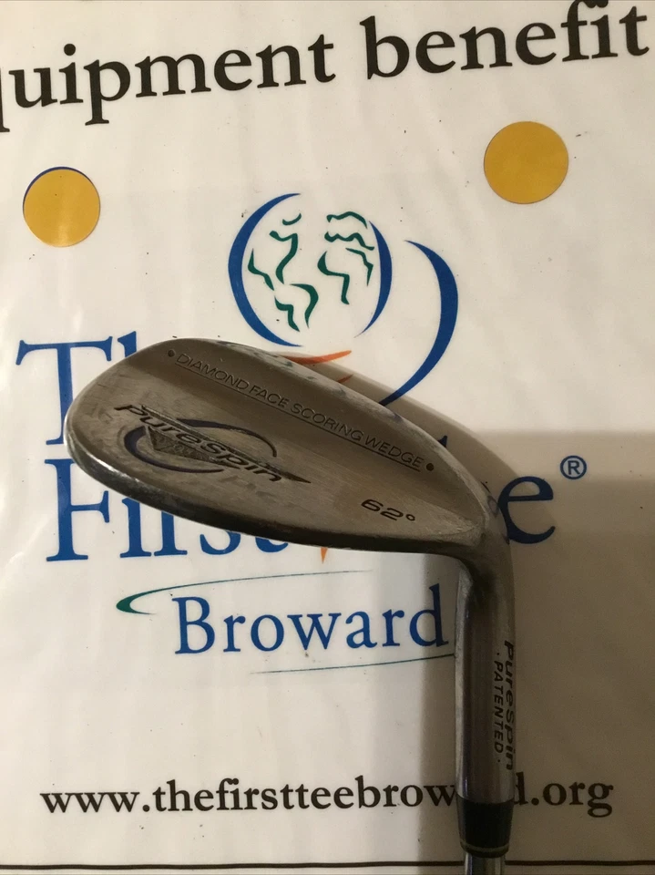 PureSpin Tungsten Sole L2 62* Lob Wedge LW Steel Shaft - Image 1 of 4