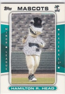 2013 Topps Pro Debut Mascots Patch Hamilton R. Head /120 Free Shipping!