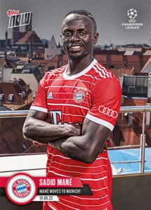 Topps Now Champions League 2022/23 #PS07 Sadio Mane - FC Bayern Múnich - Imagen 1 de 2