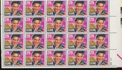 Scott 2721 29c Elvis Presley Stamp Block of 20 - Image 1 of 2