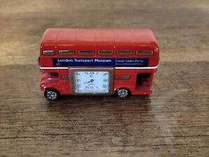 Corgi Routemaster Bus London Transport Museum Double Decker Red Diecast Clock