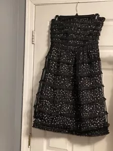 Marc Jacobs Dress Black Strapless Size 6 - Picture 1 of 5