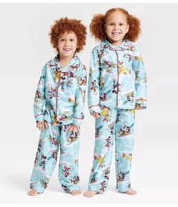 Disney 100 Mickey Mouse Holiday Matching Family 2pc Pajama Set Kids Size 8 - Picture 1 of 3