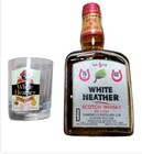 Whisky White Heather de Luxe Verre Publicitaire 5 yo Speyside 75 Cl 40 ° 1970's 