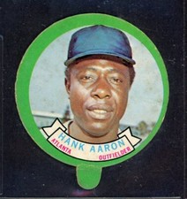 1973 TOPPS CANDY LIDS  HANK AARON  ATLANTA BRAVES  25946