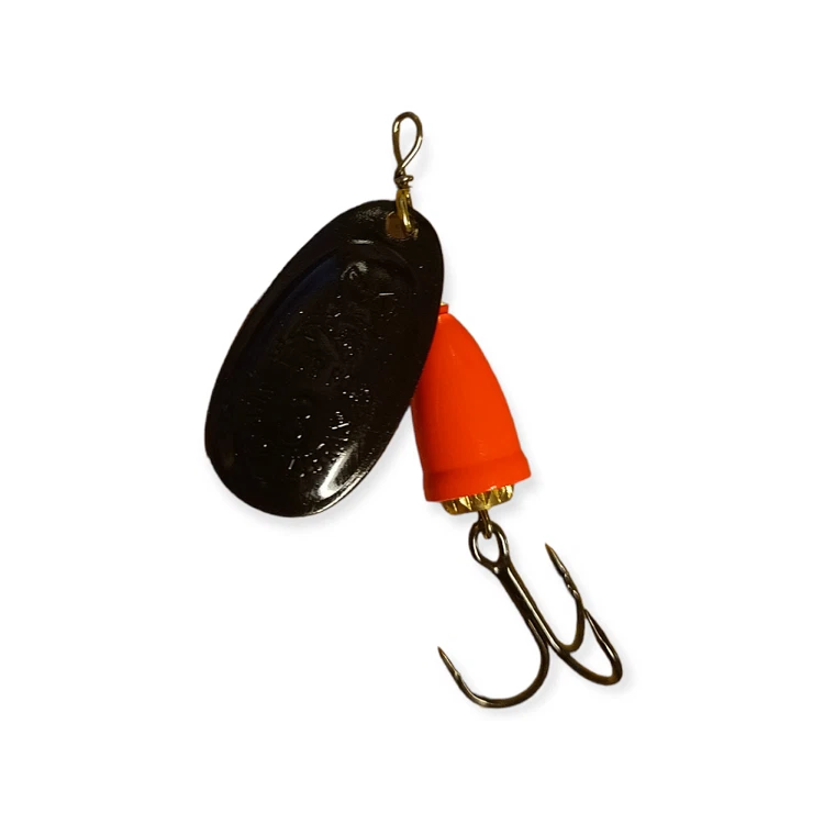 Blue Fox Vibrax Classic profundidade média #3 preto/vermelho Flo - Imagem 1 de 1