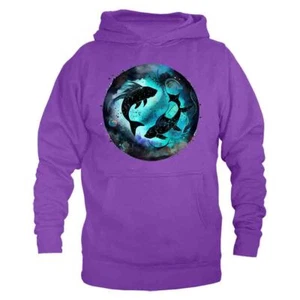 Fische Sternzeichen Horoskop Astrologische Grafik Hoodie - Bild 1 von 9