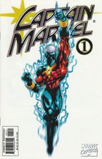 Captain Marvel #1 (1999) White Variant Cover - VF+ / NM