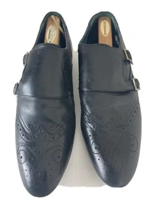 Ted Baker Fontin Double Strap Black Leather Men Shoe Size U.S 13 EU 46 - Picture 1 of 9