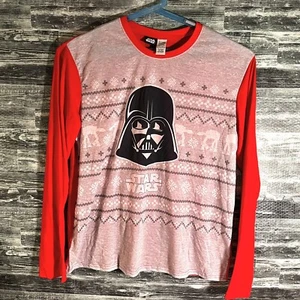 Top Pigiama Star Wars Uomo Grande Manica Lunga Fair Isle 100% Poliestere Darth Vader - Foto 1 di 10