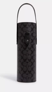 Coach C1504 schwarz Signatur C beschichtetes Canvas Weinflaschenhalter/Träger - Bild 1 von 16