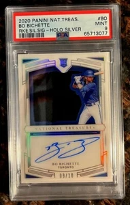 2020 National Treasures Bo Bichette RC Rookie Signatures Holo Silver 9/10 PSA 9 - Photo 1/1