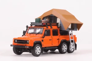 GCD 1:64 Orange ORV Defender 6x6 Camper Tent SUV Model Diecast Metal Car - Picture 1 of 17