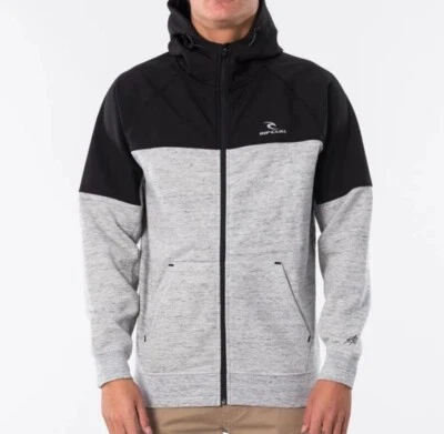 RIP CURL Men's ANTI SERIES VIRAL Zip Thru Jacket - Grey Marble - Large - NWT - Image 1 of 3