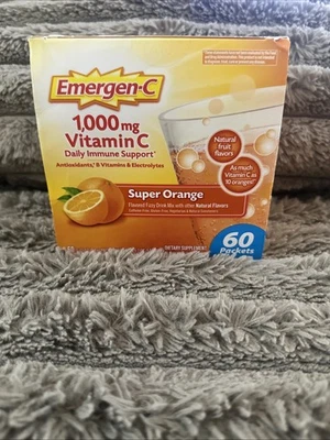 Emergen-C 1000mg Vitamin C Daily Immune Support Powder, Super Orange, 60 Packets - Image 1 of 3
