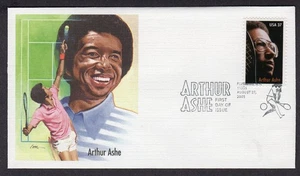2005 37c Tennis Pro ARTHUR ASHE (Scott 3936) - Fleetwood FDC TB489 - Picture 1 of 1