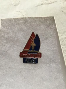 Vintage America's Cup 1992 Anstecknadel AT&T Sponsoring Segeln Rennen - Bild 1 von 4
