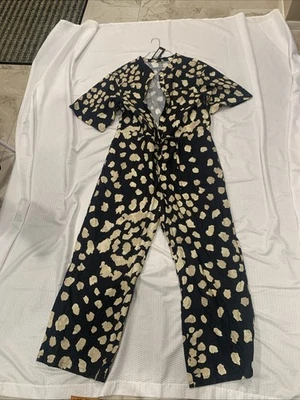 The Kit Jumpsuit Size L Navy Blue Cotton Daniel Vasovic Design  - Image 1 of 4