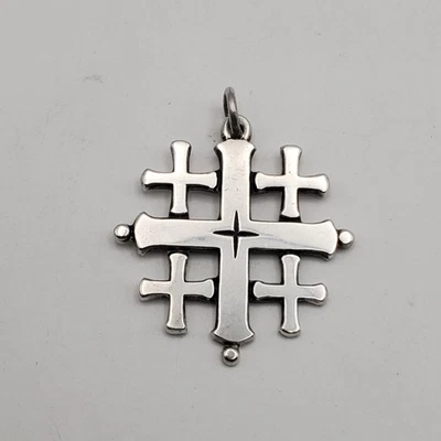 Colgante Cruz Jerusalén James Avery Retirado Vintage Plata de Ley 6,88 g Foto 1 de 4