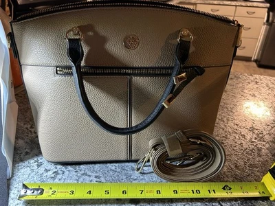 Bolso Bandolera Bolso Cartera Anne Klein Dome Tostado Y Negro Foto 1 de 4