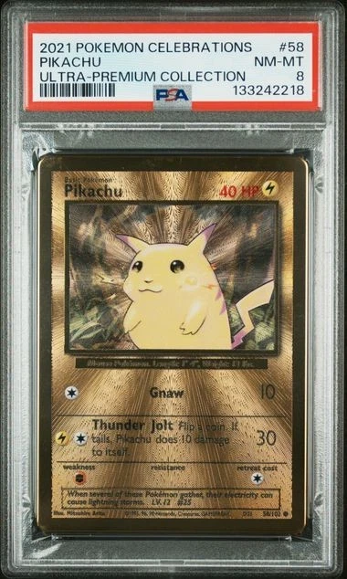Pikachu Pokémon TCG Metal English Collectible Individual Card