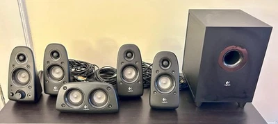 Logitech Z506 Surround Sound 5.1 Home Theater PC Speaker System - Works great!  - Image 1 of 4