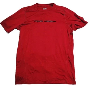 Camiseta Under Armour Para Mujer M Mediana Ajustada Roja Manga Corta Heat Gear Active - Imagen 1 de 5
