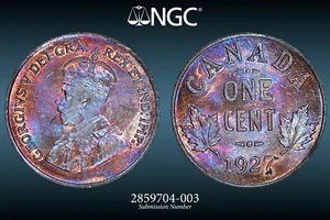 1927 1 Cent Canada MS-65 NGC - FREE SHIPPING - Picture 1 of 5