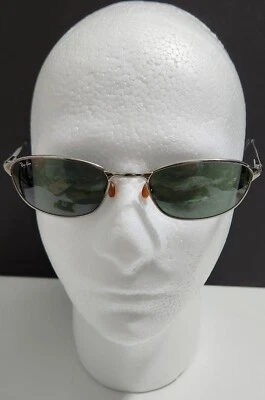 Vintage B&L Ray Ban W2850 Gunmetal / Pewter Frame w/ Green Lenses Classic Retro - Image 1 of 4