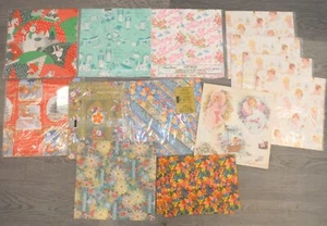 Vintage Lot of Giftwrap Gift Wrap Wrapping Paper Baby Christmas P6361 - Picture 1 of 4
