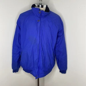 Vintage REI Gore-Tex Coat Mens SZ XL Blue Fleece Lined Jacket Made in USA - Picture 1 of 13