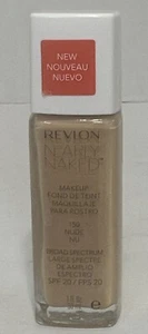Revlon Nearly Naked Makeup - Nude - 1 oz Liquid Foundation Broad Spectrum SPF 20 - Picture 1 of 4