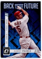 2016 Donruss Optic Back to the Future Blue #BF7 ALBERT PUJOLS /149  Cardinals