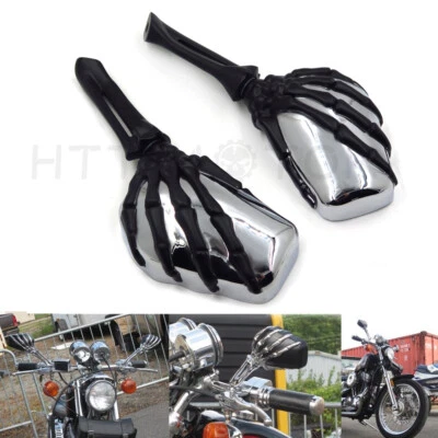 Espejo de garra para Yamaha Road Royal Max VStar 1100 1300 1600 Warrior Virago negro Foto 1 de 4
