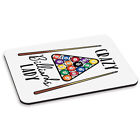 Crazy Billiards Lady PC Computer Mouse Mat Pad - Funny
