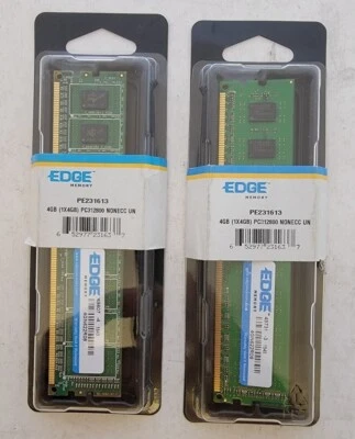 Edge 4GB (2-Sticks / 8gb)PC3-12800 DDR3 PE231613 Desktop PC Memory RAM 4GN622R08 - Image 1 of 4