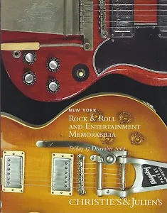 CHRISTIE’S ROCK ENTERTAINMENT MEMORABILIA GUITAR Beatles Presley Dylan Cat 2004 - Picture 1 of 1